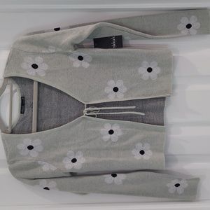 Y2K Style Tie Front Cardigan